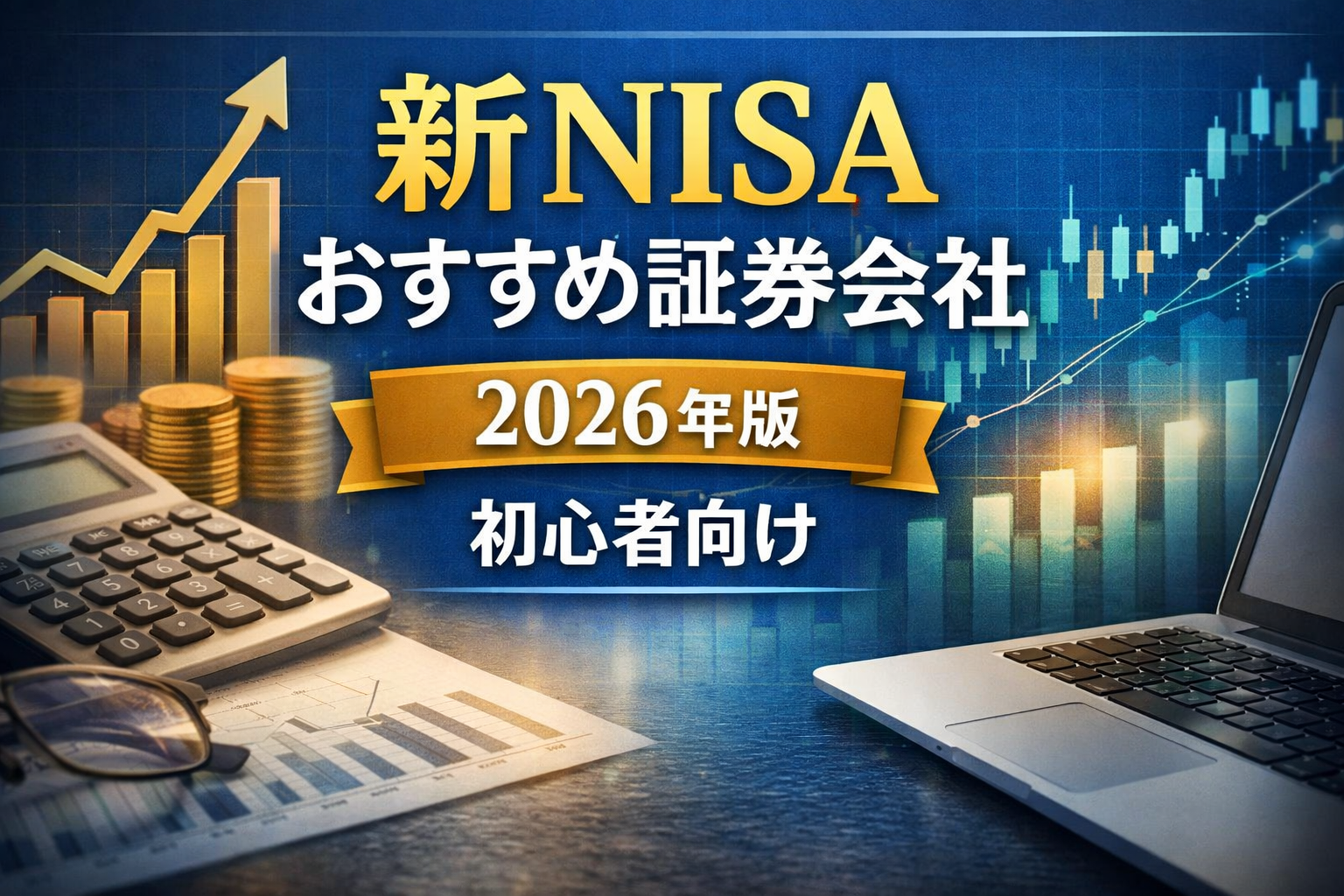 新NISAのおすすめ証券会社を解説する投資イメージ